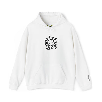 Embroidered Circular “SPORTSLYFE” Logo Pullover Hoodie