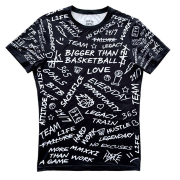 Bigger Than Basketball - Emotions - Performance Compression T-Shirt - Black