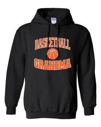 Basketball Grandma Hoodie (Glitter & Rhinestone)