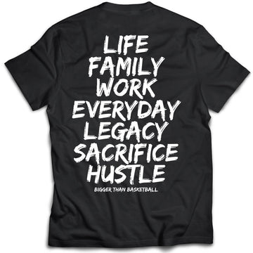Bigger Than Basketball - Basketball is Life - T-Shirt - Black