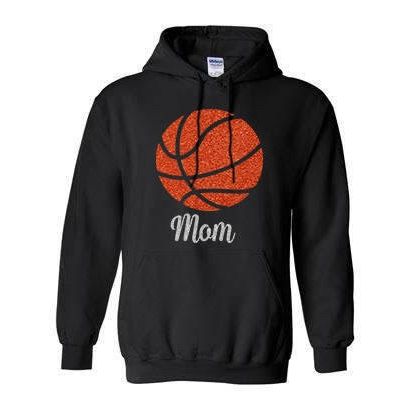 Glitter Basketball Mom Hoodie