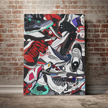 Sneakers Art Canvas